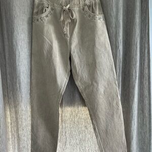 NEW WITHOUT TAGS TEMPO PARIS PULL ON DRAWSTRING STRETCH PANTS SMALL